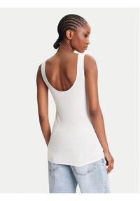 Calvin Klein Top LV044C345G Écru Regular Fit. Materiał: wiskoza #4