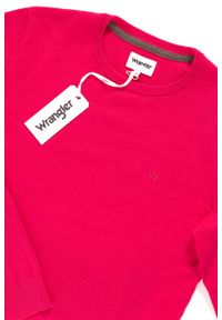 Wrangler - MĘSKI SWETER WRANGLER CREW KNIT BRIGHT ROSE W85672PVC. Kolor: różowy #6