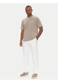 BOSS Spodnie materiałowe T_Commuter-Slim 50534303 Biały Slim Fit. Kolor: biały. Materiał: syntetyk #3