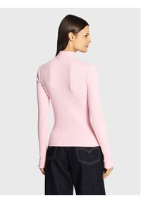 Edited Sweter Alison EDT1546020000003 Różowy Slim Fit. Kolor: różowy. Materiał: bawełna, wiskoza #3
