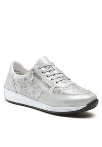 Rieker Sneakersy N1112-80 Szary. Kolor: szary. Materiał: skóra #4