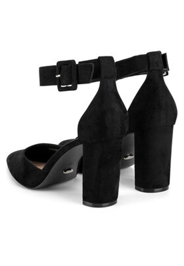 DeeZee Czółenka LH230312-5 Czarny. Kolor: czarny. Materiał: materiał