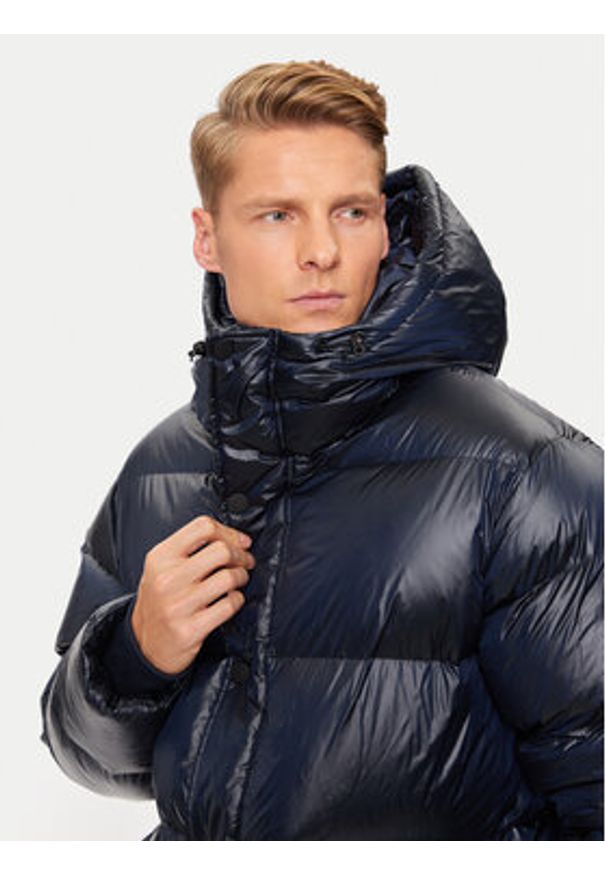 EA7 Emporio Armani Kurtka puchowa 6DPB31 PN2MZ 1562 Granatowy Regular Fit. Kolor: niebieski. Materiał: syntetyk