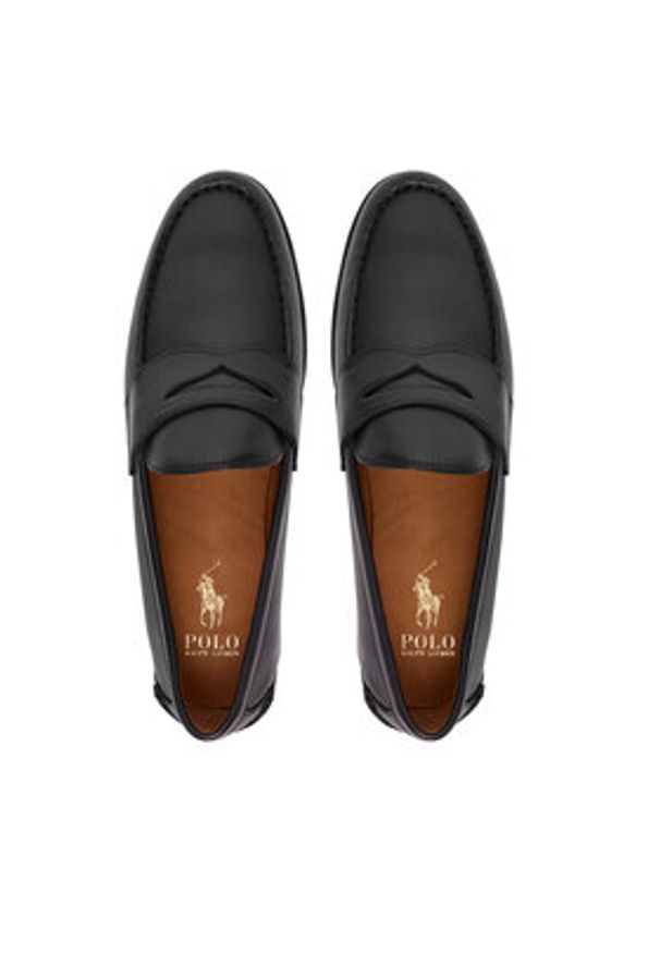 Polo Ralph Lauren Mokasyny Alston 803932221002 Czarny. Kolor: czarny. Materiał: skóra