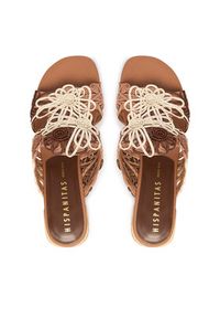 Hispanitas Klapki HV264841 C001 Brązowy. Kolor: brązowy. Materiał: materiał #5