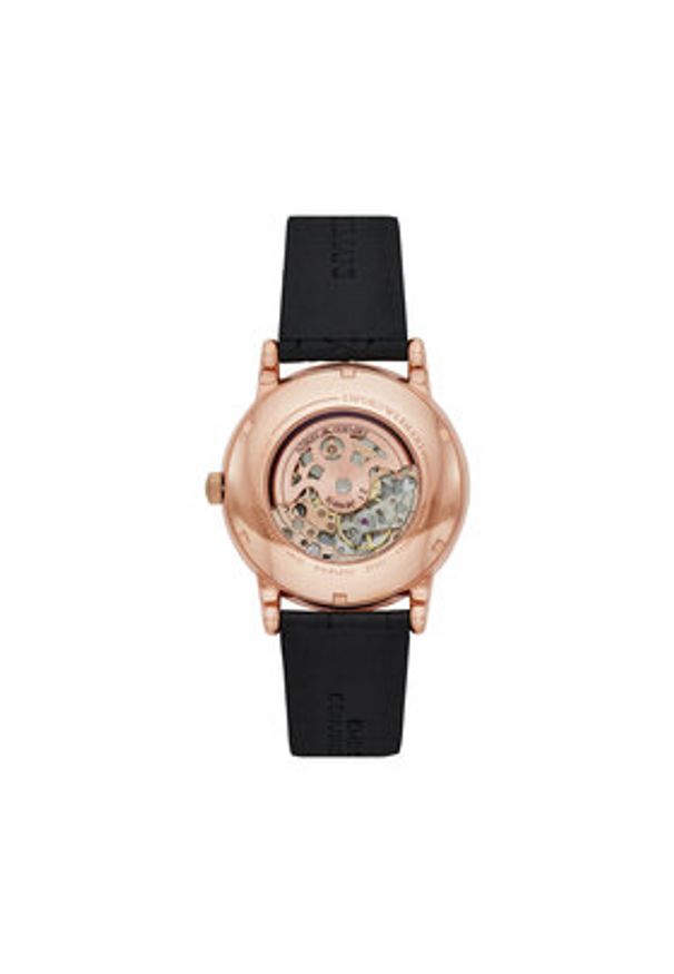 Emporio Armani Zegarek Meccanico AR60007 Czarny. Kolor: czarny