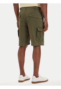 TOMMY HILFIGER - Tommy Hilfiger Szorty materiałowe Twill Cargo MW0MW42350 Khaki Relaxed Fit. Kolor: brązowy. Materiał: bawełna #4