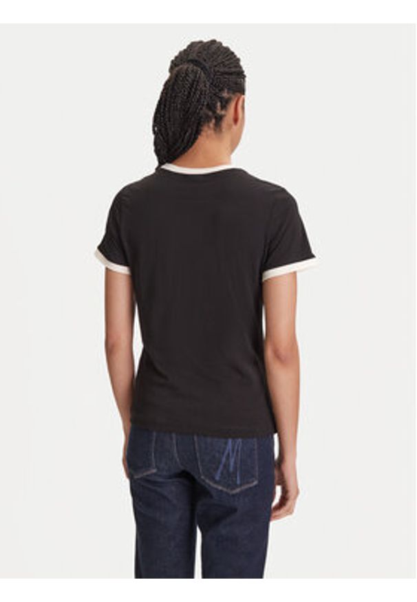 Guess T-Shirt V5YI01 J1314 Czarny Regular Fit. Kolor: czarny. Materiał: bawełna