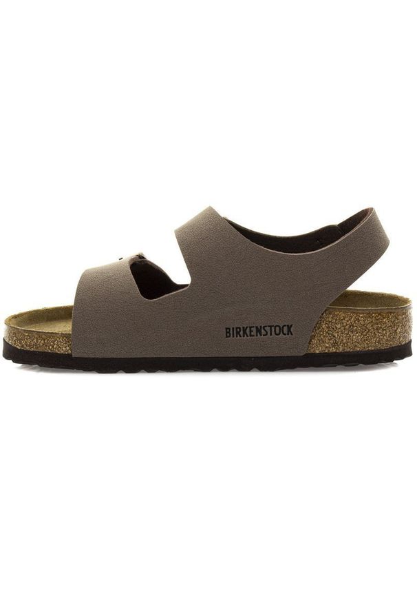 Birkenstock Milano BS Sandały unisex. Kolor: brązowy. Sezon: lato. Styl: młodzieżowy, sportowy