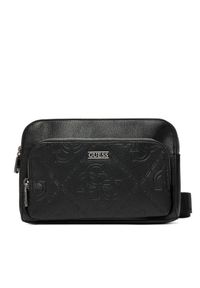 Guess Saszetka HMBOMG P5439 Czarny. Kolor: czarny. Materiał: skóra