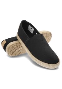 Czarne Espadryle Cross Jeans Wygodne Buty Damskie. Kolor: czarny. Materiał: materiał, skóra. Szerokość cholewki: normalna. Styl: elegancki, wakacyjny #5