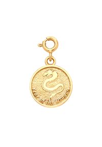 MOKOBELLE - Naszyjnik łańcuch z chińskim zodiakiem - SMOK. Materiał: pozłacane. Kolor: złoty #3