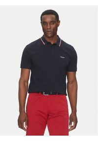 Hechter Paris Polo 74018 151902 Granatowy Regular Fit. Typ kołnierza: polo. Kolor: niebieski. Materiał: bawełna #1