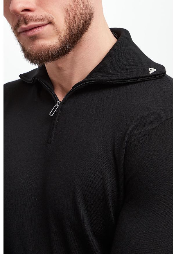 Emporio Armani - Golf męski wełniany EMPORIO ARMANI. Typ kołnierza: golf. Materiał: wełna