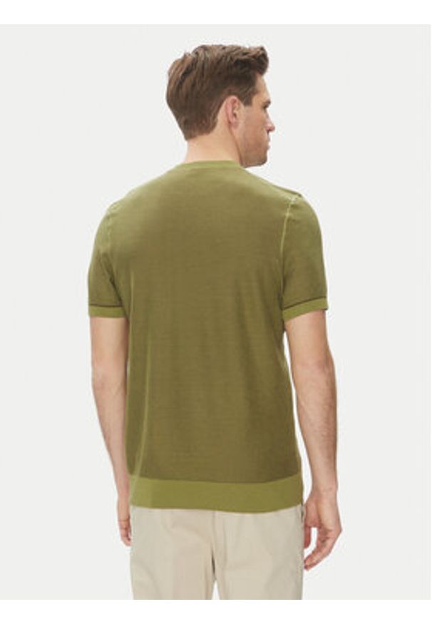 BOSS Sweter Jianfranco 50537642 Zielony Regular Fit. Kolor: zielony. Materiał: bawełna