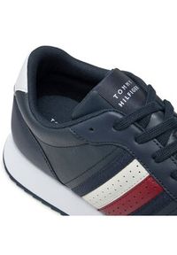 TOMMY HILFIGER - Tommy Hilfiger Sneakersy Runner Evo Lth Mix Ess FM0FM05121 Granatowy. Kolor: niebieski. Materiał: materiał #2