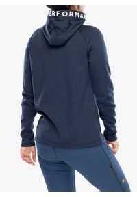 Bluza polarowa damska Peak Performance Rider Zip Hood. Kolor: niebieski. Materiał: polar