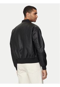 Calvin Klein Jeans Kurtka z imitacji skóry J30J325601 Czarny Relaxed Fit. Kolor: czarny. Materiał: skóra