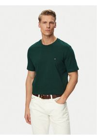 TOMMY HILFIGER - Tommy Hilfiger T-Shirt Ess Seasonal MW0MW39995 Zielony Regular Fit. Kolor: zielony. Materiał: bawełna #1