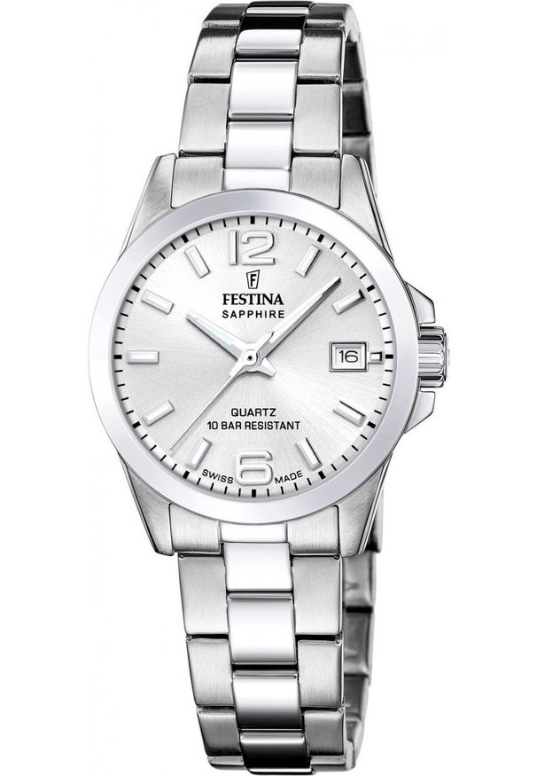 Zegarek damski Festina F20049-1 srebrny. Kolor: srebrny