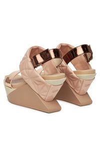 United Nude Sandały Delta Wedge Puffy 10902861188 Beżowy. Kolor: beżowy. Materiał: skóra