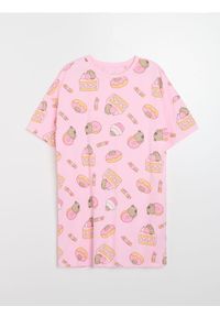 Sinsay - Bawełniana koszula nocna Pusheen the Cat - różowy. Kolor: różowy. Materiał: bawełna #1