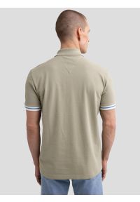 Big-Star - Koszulka męska polo pistacjowa Poloer 300. Okazja: na co dzień. Typ kołnierza: polo. Kolor: zielony. Materiał: dzianina, skóra, jeans. Wzór: aplikacja. Styl: klasyczny, elegancki, casual #6
