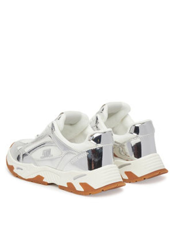 Steve Madden Sneakersy Sneak Peak-E SM19000129 Srebrny. Kolor: srebrny. Materiał: materiał