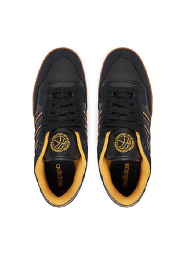 Adidas - adidas Sneakersy Rapid Court Low JR1013 Czarny. Kolor: czarny. Materiał: skóra