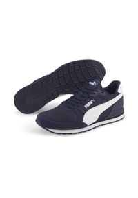 Buty do chodzenia męskie Puma ST Runner v3 Mesh. Zapięcie: sznurówki. Kolor: wielokolorowy, biały, niebieski. Materiał: mesh. Szerokość cholewki: normalna. Sport: turystyka piesza