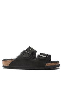 Birkenstock Klapki Arizona Shearling 0752663 Czarny. Kolor: czarny. Materiał: welur, skóra #5