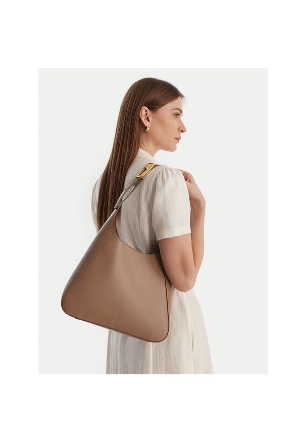 Torebka Calvin Klein. Kolor: beżowy