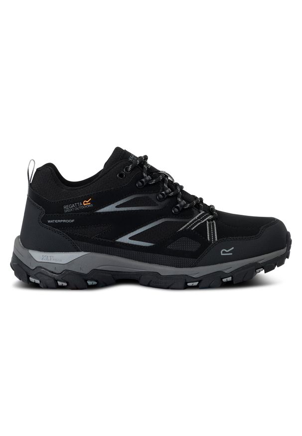Regatta - Buty trekkingowe męskie Holcombe 3 niskie. Kolor: wielokolorowy, turkusowy, niebieski. Materiał: materiał, syntetyk. Szerokość cholewki: normalna