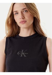 Calvin Klein Jeans Top LV047C852G Czarny Regular Fit. Kolor: czarny. Materiał: bawełna #4