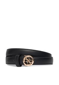 Guess Pasek Damski BW9304 P5420 Czarny. Kolor: czarny. Materiał: skóra