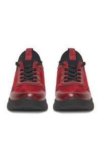 Remonte Sneakersy D2V00-35 Bordowy. Kolor: czerwony. Materiał: skóra #6