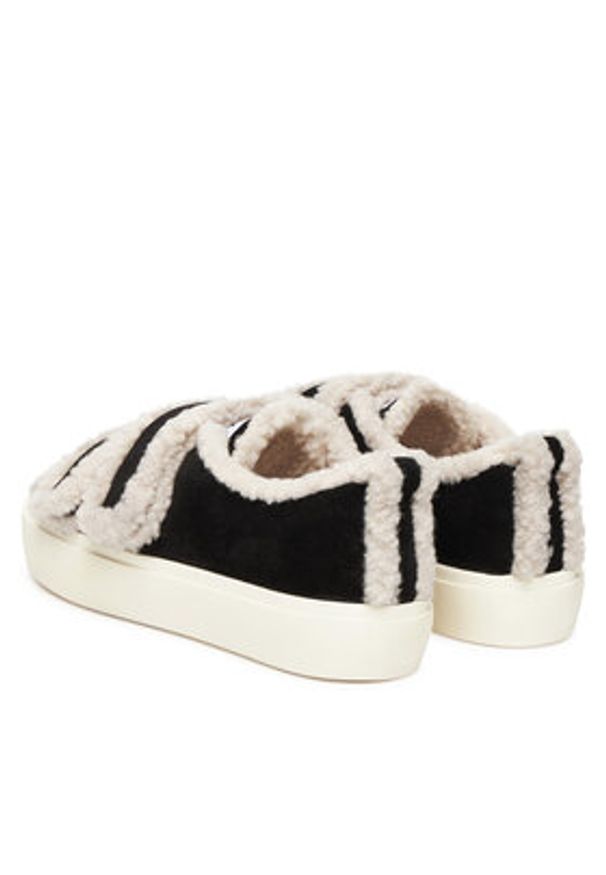 Inuikii Sneakersy Shearling Low Velcro 1001.001.0231 Czarny. Kolor: czarny. Materiał: skóra, zamsz