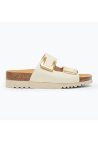 Klapki damskie Scholl Monterey 2 Straps Ad Med. Kolor: beżowy