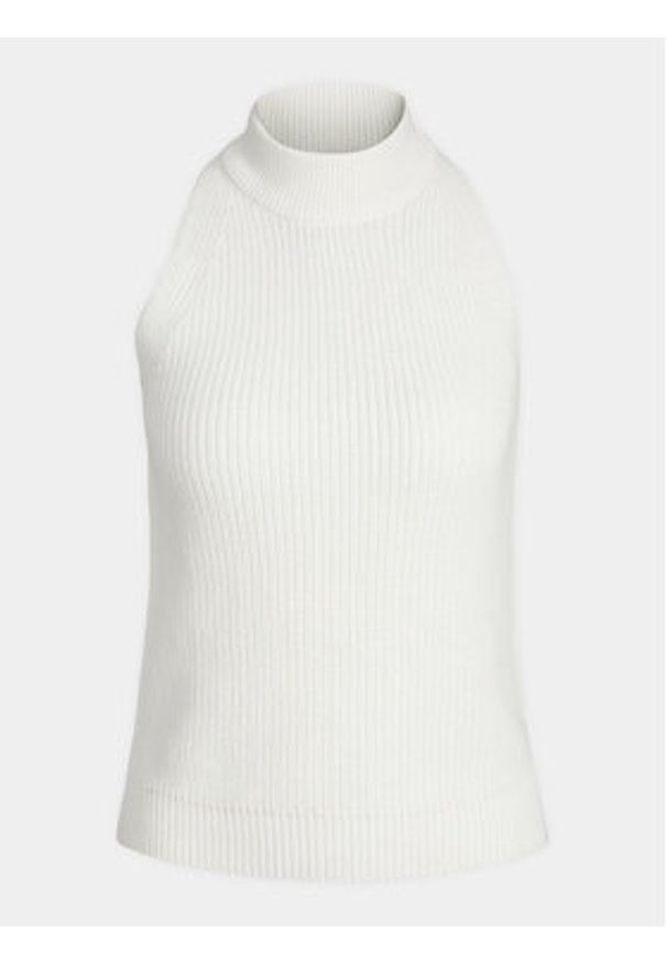 JJXX Bluzka Zitta 12226992 Biały Slim Fit. Kolor: biały. Materiał: bawełna