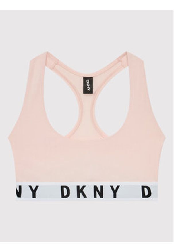 DKNY Biustonosz top DK4519 Różowy. Kolor: różowy. Materiał: bawełna