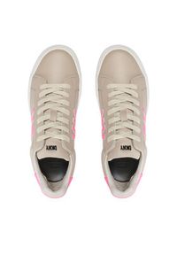 DKNY Sneakersy Abeni K1486950 Beżowy. Kolor: beżowy. Materiał: skóra