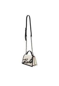 Karl Lagerfeld - KARL LAGERFELD Torebka A1W30224 Biały. Kolor: biały. Materiał: skórzane