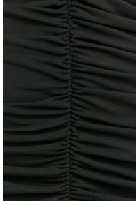MAX&Co. sukienka kolor czarny mini dopasowana. Kolor: czarny. Materiał: dzianina. Długość rękawa: na ramiączkach. Wzór: gładki. Typ sukienki: dopasowane. Długość: mini #5