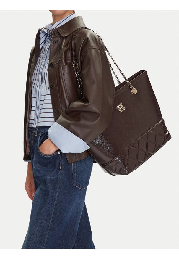 Nine West Torebka C-TRINITY-KY090 Brązowy. Kolor: brązowy