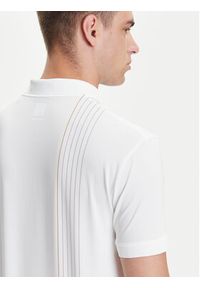 BOSS Polo Check 50545692 Biały Slim Fit. Typ kołnierza: polo. Kolor: biały. Materiał: syntetyk #4