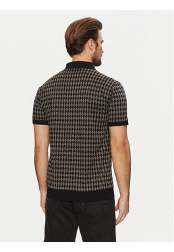 Karl Lagerfeld - KARL LAGERFELD Polo 745084 551202 Czarny Regular Fit. Typ kołnierza: polo. Kolor: czarny. Materiał: bawełna
