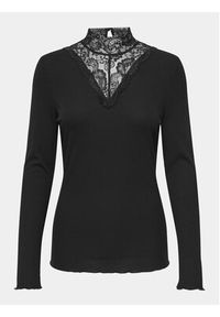 only - ONLY Bluzka Luxi 15310698 Czarny Regular Fit. Kolor: czarny. Materiał: syntetyk #5