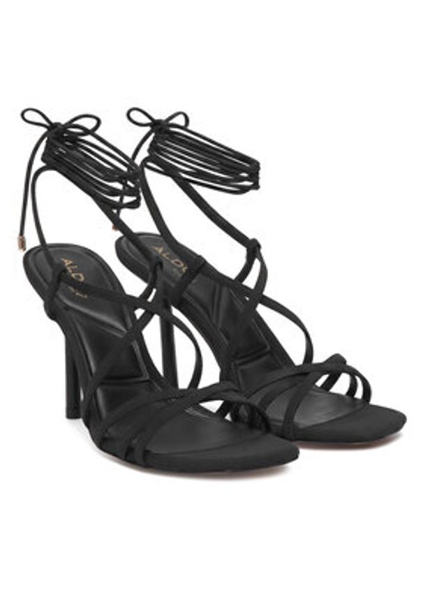 Aldo Sandały Talyia 14298576 Czarny. Kolor: czarny. Materiał: skóra