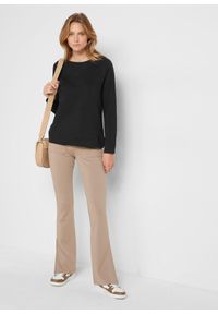 bonprix - Bluza dresowa. Kolor: czarny. Materiał: poliester, dresówka #3