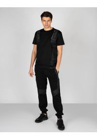 Les Hommes T-shirt | LKT102 703A | Regular Fit Mercerized Cotton T-Shirt | Mężczyzna | Czarny. Okazja: na co dzień. Kolor: czarny. Materiał: bawełna. Styl: casual